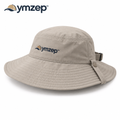 Taupe Short-Brim Bucket Hat — Hero
