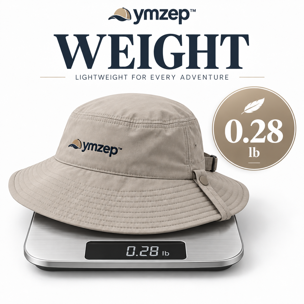 Taupe Short-Brim Bucket Hat — Weight