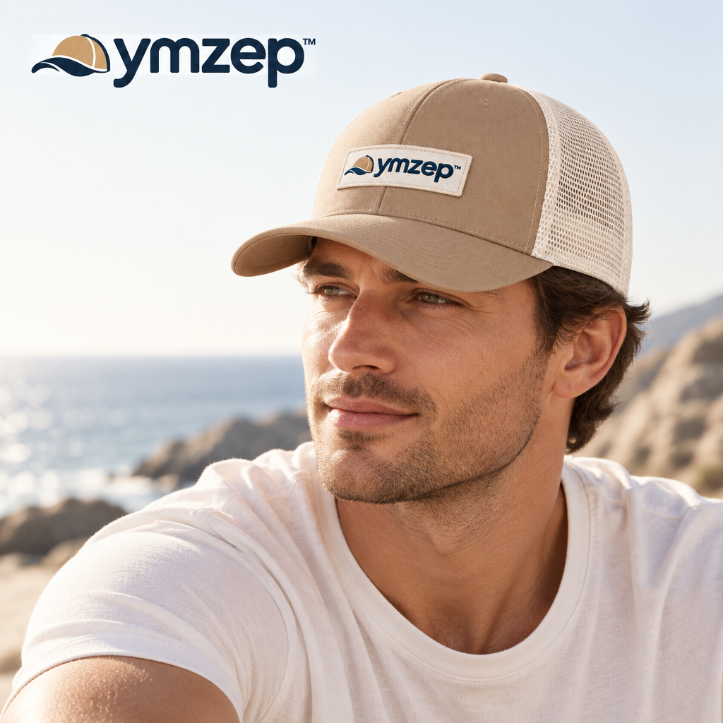 Two-Tone Mesh Trucker Cap — Lifestyle