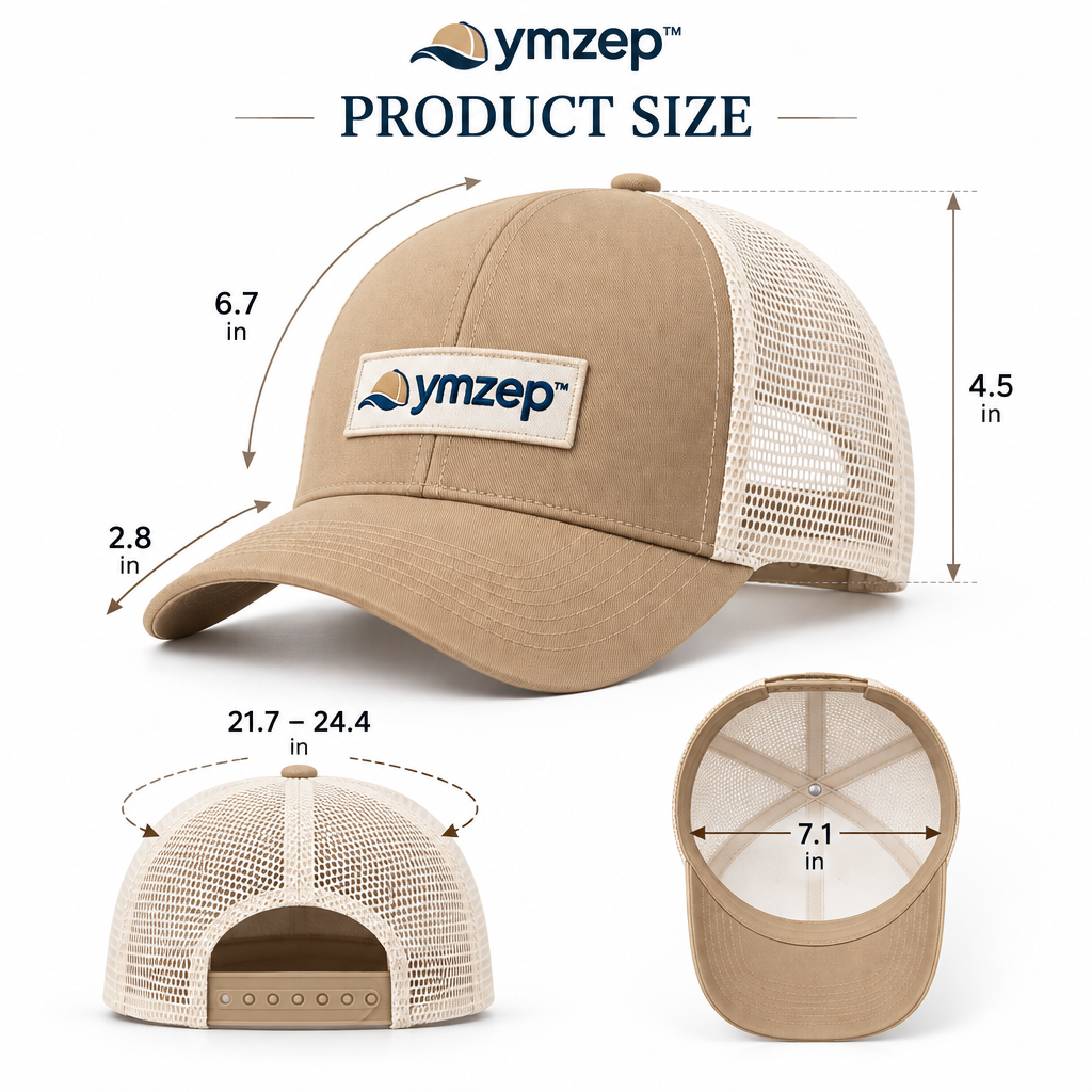 Two-Tone Mesh Trucker Cap — Size